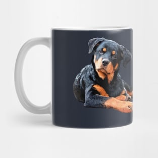 Rottweiler Welpe Mug